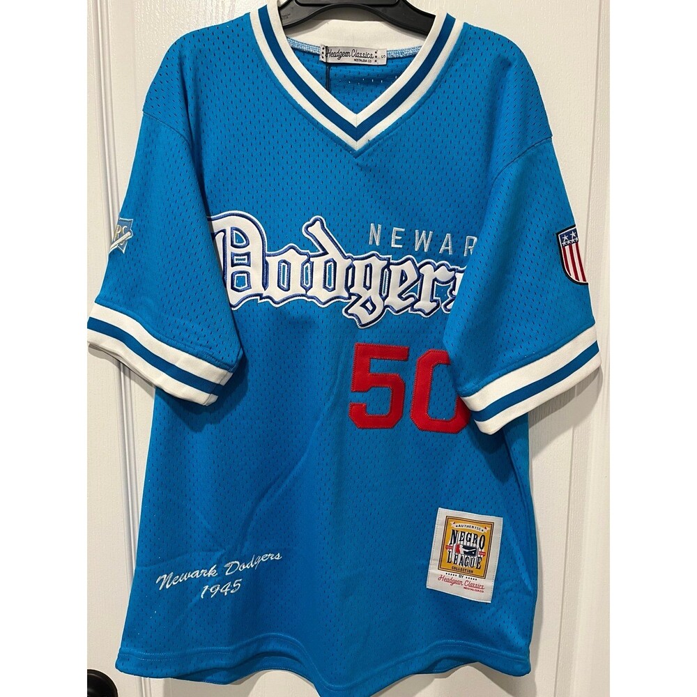 Headgear Classics Newark Dodgers Negro League Jersey #50 Blue Size S NWT